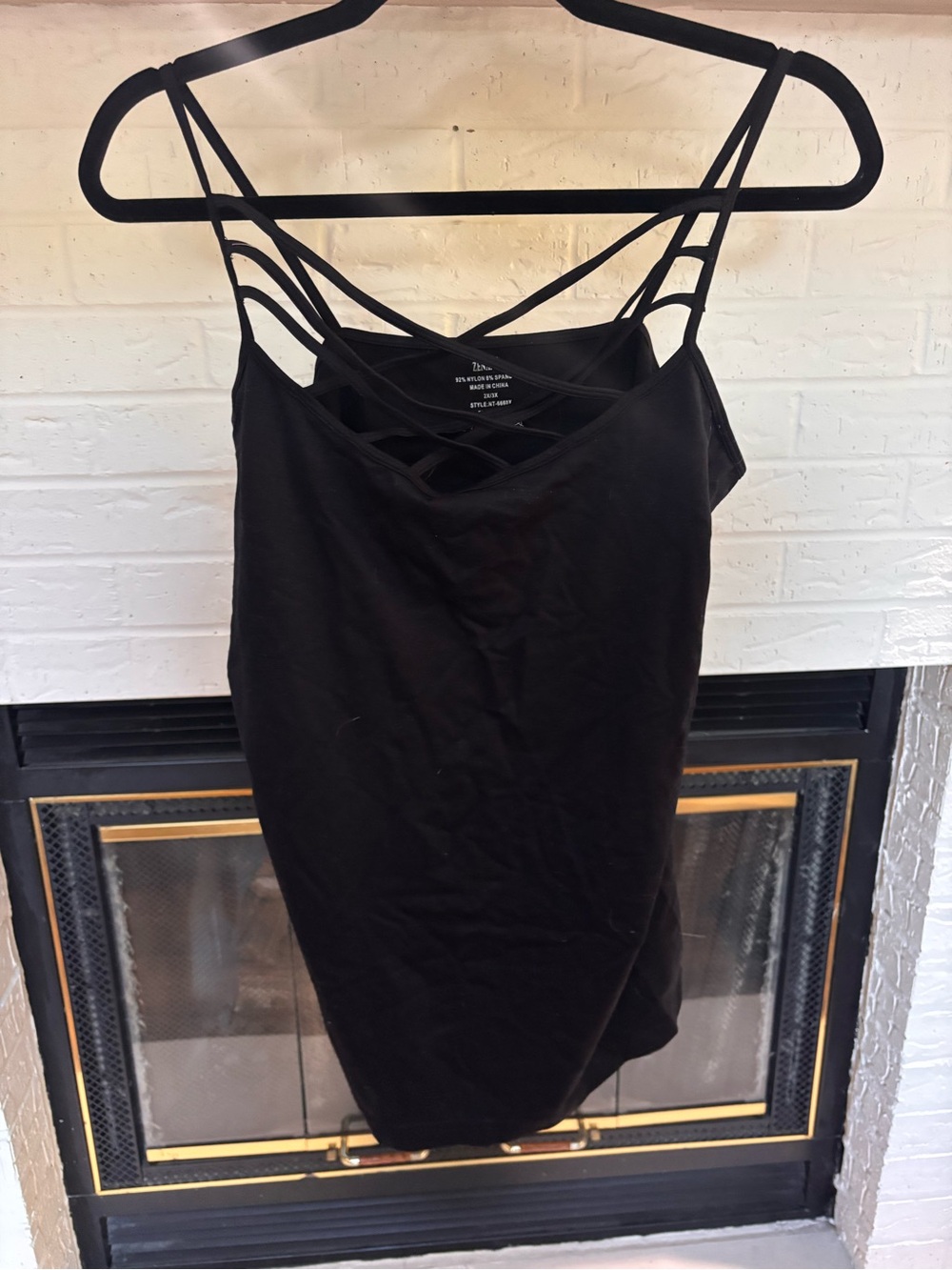 Zenana Outfitters Black Strappy Camisole